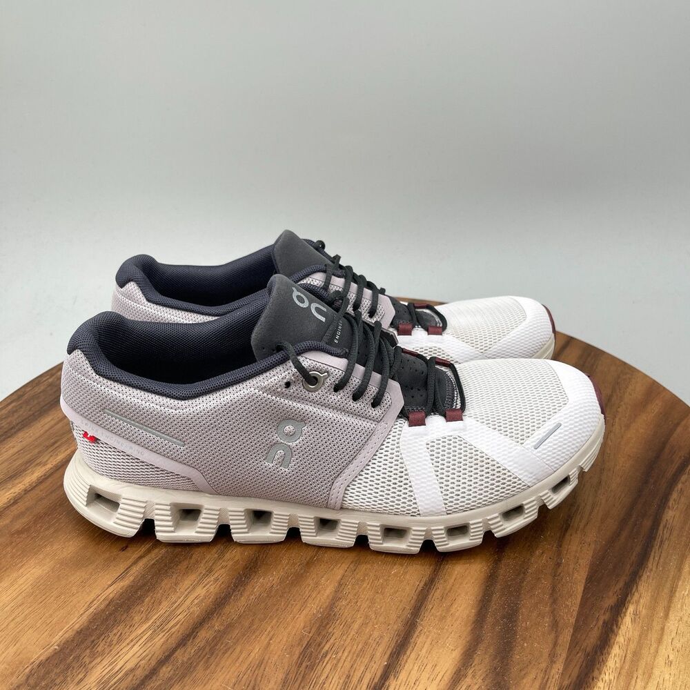 On Cloud 5 Shoes Womens Size 9 Light Gray Training Comfort Running Walking Gym